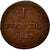 Coin, German States, HESSE-DARMSTADT, Ludwig X, Pfennig, 1819, VF(30-35)