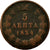 Moneta, Grecia, Othon, 5 Lepta, 1834, B+, Rame, KM:16