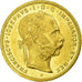 AUSTRIA, 8 Florins-20 Francs, 1881, KM #2269, EF(40-45), Gold, 6.45