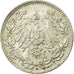 Munten, DUITSLAND - KEIZERRIJK, 1/2 Mark, 1915, Munich, UNC-, Zilver, KM:17