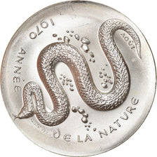 Zwitserland, Medaille, Année de la Nature, Août, Serpent, Fauna, 1970, UNC