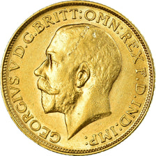 Moneta, Wielka Brytania, George V, Sovereign, 1911, AU(55-58), Złoto, KM:820