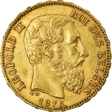 Monnaie, Belgique, Leopold II, 20 Francs, 20 Frank, 1875, TTB, Or, KM:37