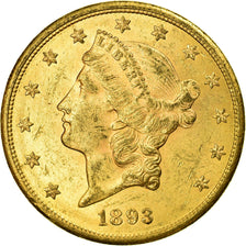 Munten, Verenigde Staten, Liberty Head, $20, Double Eagle, 1893, U.S. Mint, San