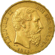 Monnaie, Belgique, Leopold II, 20 Francs, 20 Frank, 1875, SPL, Or, KM:37