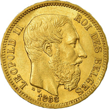 Münze, Belgien, Leopold II, 20 Francs, 20 Frank, 1868, Brussels, VZ, Gold