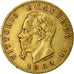 Moneda, Italia, Vittorio Emanuele II, 20 Lire, 1869, Torino, BC+, Oro, KM:10.1