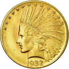 Coin, United States, Indian Head, $10, Eagle, 1932, U.S. Mint, Philadelphia