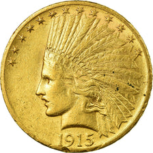 Moneta, Stati Uniti, Indian Head, $10, Eagle, 1915, Philadelphia, BB, Oro