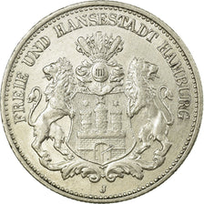 Coin, German States, HAMBURG, 2 Mark, 1906, Hamburg, AU(50-53), Silver, KM:612