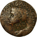 Moneda, Claudius, As, 42, Rome, Countermark, BC+, Cobre, RIC:100