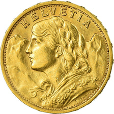 Switzerland, 20 Francs, 1900, Bern, AU(55-58), Gold, KM:35.1