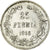 Moneda, Finlandia, Nicholas II, 25 Penniä, 1916, EBC, Plata, KM:6.2