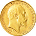 Moneda, Gran Bretaña, Edward VII, 1/2 Sovereign, 1908, London, MBC, Oro, KM:804