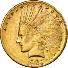 Moneta, USA, Indian Head, $10, Eagle, 1926, Philadelphia, AU(55-58), Złoto