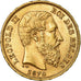 Coin, Belgium, Leopold II, 20 Francs, 20 Frank, 1870, Brussels, AU(55-58), Gold