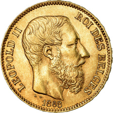 Munten, België, Leopold II, 20 Francs, 20 Frank, 1868, Brussels, UNC-, Goud