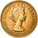 Moneda, Gran Bretaña, Elizabeth II, Sovereign, 1965, SC+, Oro, KM:908