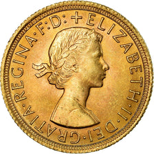 Moneda, Gran Bretaña, Elizabeth II, Sovereign, 1965, SC+, Oro, KM:908