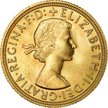 Moeda, Grã-Bretanha, Elizabeth II, Sovereign, 1959, London, MS(64), Dourado