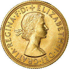 Moneda, Gran Bretaña, Elizabeth II, Sovereign, 1962, SC, Oro, KM:908