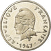 Münze, New Hebrides, 20 Francs, 1967, Paris, ESSAI, UNZ, Nickel, KM:E3