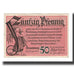 Banknote, Germany, Dramburg Kreisausschuß, 50 Pfennig, personnage, 1920