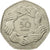 Moneda, Gran Bretaña, Elizabeth II, 50 Pence, 1973, BC+, Cobre - níquel