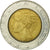 Münze, Italien, 500 Lire, 1989, Rome, S+, Bi-Metallic, KM:111
