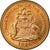 Moneda, Bahamas, Elizabeth II, Cent, 1995, Franklin Mint, BC+, Cobre chapado en