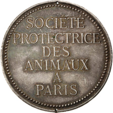 FRANCE, Fauna, French Third Republic, Medal, AU(55-58), Silver, 41, 38.30