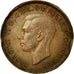 Monnaie, Grande-Bretagne, George VI, Farthing, 1943, TB+, Bronze, KM:843