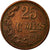 Moneda, Luxemburgo, Charlotte, 25 Centimes, 1947, BC+, Bronce, KM:45