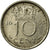 Munten, Nederland, Juliana, 10 Cents, 1963, FR+, Nickel, KM:182