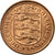 Moneda, Jersey, Elizabeth II, 1/2 New Penny, 1971, BC+, Bronce, KM:29