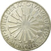 Coin, GERMANY - FEDERAL REPUBLIC, 10 Mark, 1972, Karlsruhe, EF(40-45), Silver