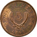 Münze, Uganda, 5 Cents, 1966, S+, Bronze, KM:1
