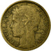 Munten, Frankrijk, Morlon, 50 Centimes, 1938, Paris, FR+, Aluminum-Bronze