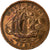 Coin, Great Britain, Elizabeth II, 1/2 Penny, 1957, VF(30-35), Bronze, KM:896