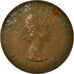 Coin, Great Britain, Elizabeth II, 1/2 Penny, 1959, VF(30-35), Bronze, KM:896