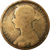 Moneda, Gran Bretaña, Victoria, Penny, 1889, BC+, Bronce, KM:755