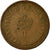 Moneta, Gran Bretagna, Elizabeth II, 1/2 New Penny, 1980, MB+, Bronzo, KM:914