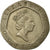 Moeda, Grã-Bretanha, Elizabeth II, 20 Pence, 1992, EF(40-45), Cobre-níquel