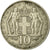 Moneta, Grecia, Constantine II, 10 Drachmai, 1968, MB+, Rame-nichel, KM:96