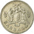 Münze, Barbados, 25 Cents, 1981, Franklin Mint, S+, Copper-nickel, KM:13