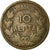 Moneta, Grecia, George I, 10 Lepta, 1870, Strassburg, MB+, Rame, KM:43