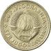 Moneta, Jugosławia, 2 Dinara, 1977, Melbourne, VF(30-35), Miedź-Nikiel-Cynk