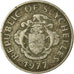 Moeda, Seicheles, 25 Cents, 1977, British Royal Mint, VF(20-25), Cobre-níquel