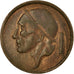 Moneta, Belgia, 20 Centimes, 1953, VF(20-25), Bronze, KM:146