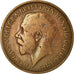 Coin, Great Britain, George V, 1/2 Penny, 1922, VF(30-35), Bronze, KM:809